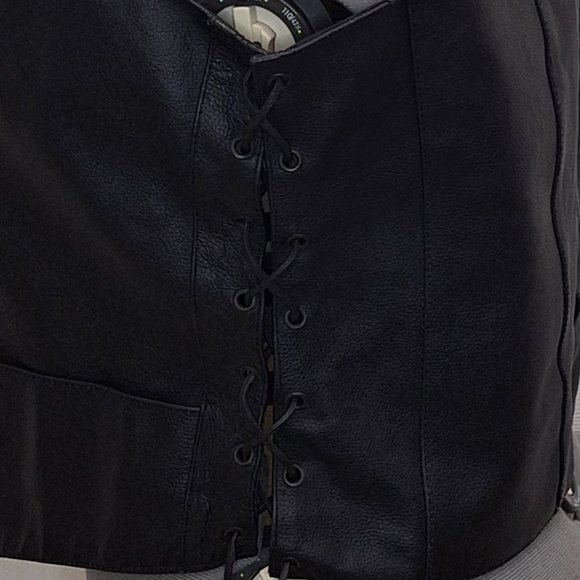 Jamin Leather Vest - Picture 3 of 12